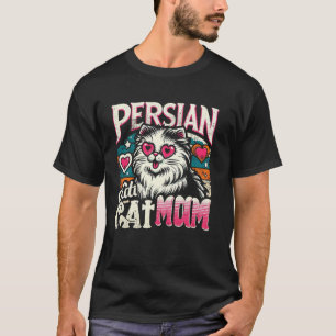 Perserkatzen-Mutter-Katze-Design für Rasse-Tier-Ha T-Shirt