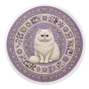 Perserkatzen-Quilt  Keramikknauf