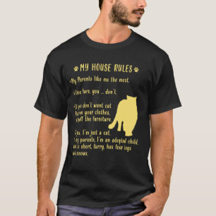 PERSERKATZEN REGELN Lustige Perserkatzenliebhaber T-Shirt
