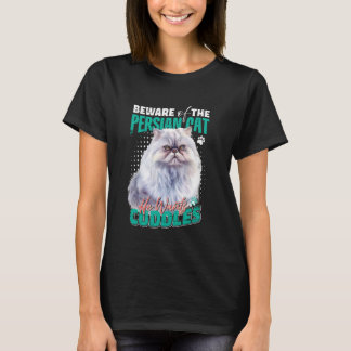 Perserkatzen VOR DEN PERSERKATZEN-KNUDDELN Lustig T-Shirt
