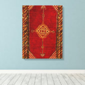 Perserteppich aus antik - fett leinwanddruck (Insitu (Holzboden))