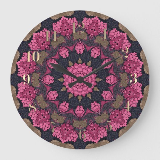 Perserteppich Große Wanduhr (Vorderseite)