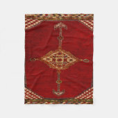 Perserteppich -kühnes Design Fleecedecke (Vorderseite)