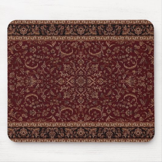 Perserteppich-Musterdruck-Design-Erbe rot Mousepad (Vorne)