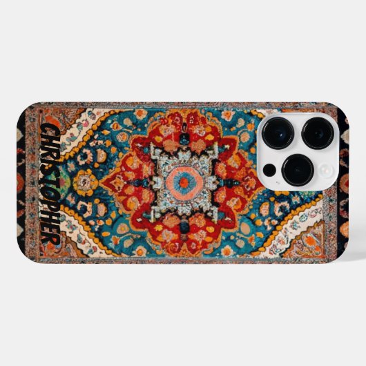 Perserteppich Vintag iPhone Hülle (Rückseite (Horizontal))