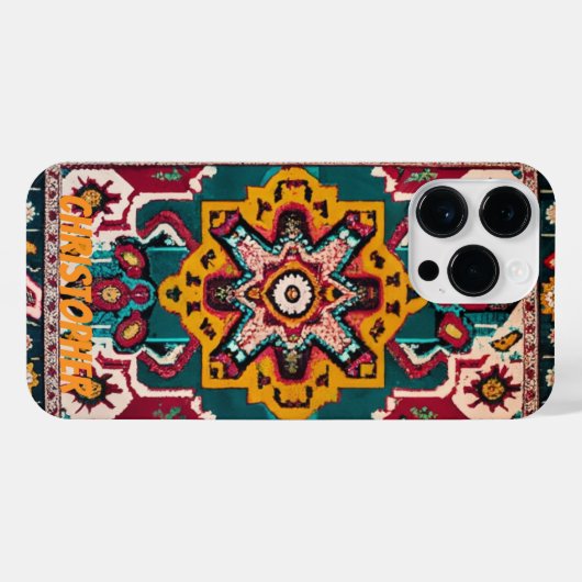 Perserteppich Vintag iPhone Hülle (Rückseite (Horizontal))