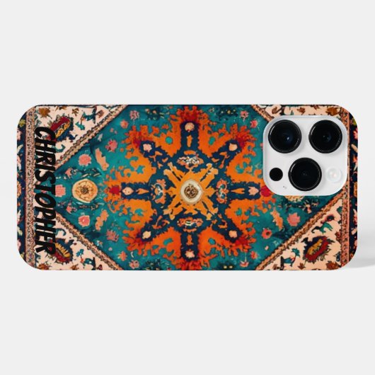 Perserteppich Vintag iPhone Hülle (Rückseite (Horizontal))