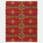 Perserteppichmuster Fleecedecke (Vorderseite)
