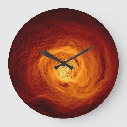 Perseus A Galaxy Große Wanduhr (Vorderseite)