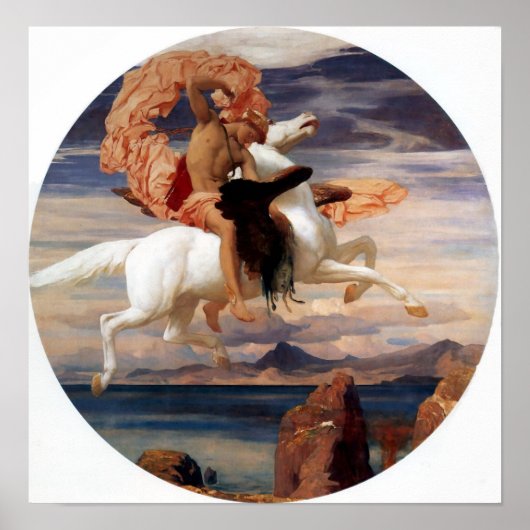 Perseus auf Pegasus Poster (Vorne)
