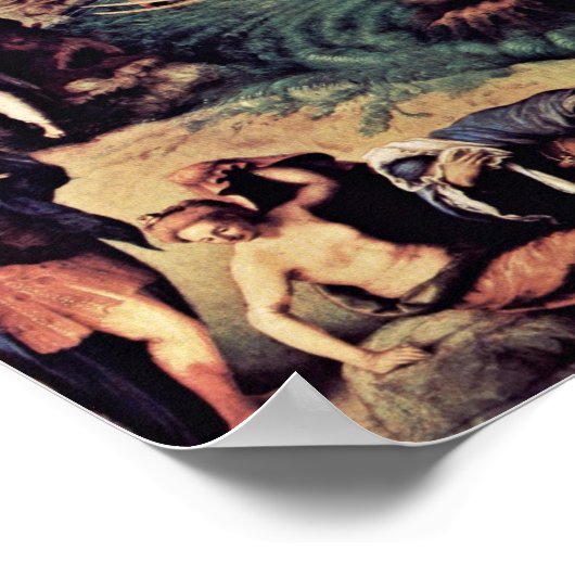 Perseus Freed Andromeda von Piero Di Cosimo Poster (Ecke)