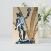 Perseus mit dem Kopf der Medusa Einladung (Stehend Vorderseite)