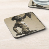 Perseus mit dem Kopf der Medusa Getränkeuntersetzer (Linke Seite)