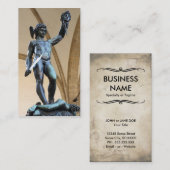 Perseus mit dem Kopf der Medusa Visitenkarte (Vorne/Hinten)