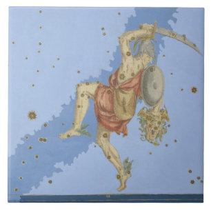Perseus mit dem Kopf der Medusa, von 'Uranometria Fliese