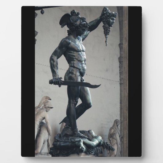 Perseus mit dem Leiter der Medusa Fotoplatte (Vorderseite)