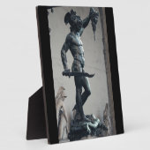 Perseus mit dem Leiter der Medusa Fotoplatte (Seite)