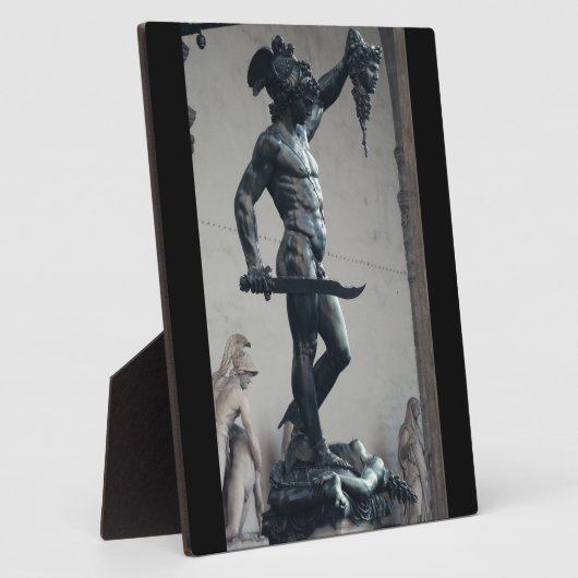 Perseus mit dem Leiter der Medusa Fotoplatte (Seite)