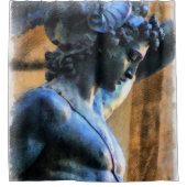 Perseus Statue Illustration Duschvorhang (Vorderseite)