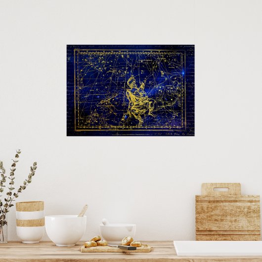 Perseus-Sternenposter Poster (Küche)