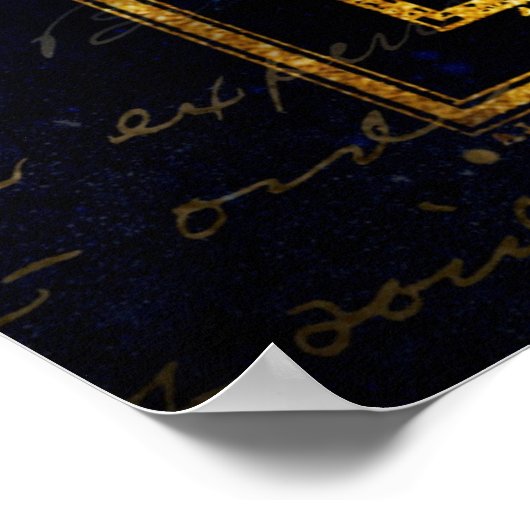 Perseus- und Andromeda-Sternbild Poster (Ecke)