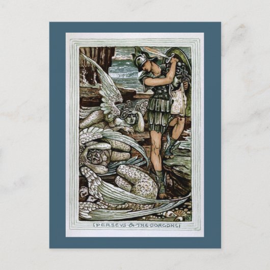 Perseus und die Gorgons Postkarte (Vorderseite)