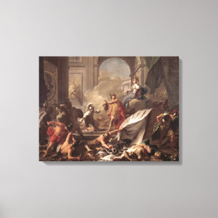 Perseus, unter dem Schutz Minerva Leinwanddruck