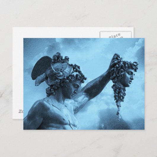 Perseus vs Medusa Postkarte (Vorne/Hinten)