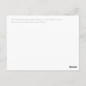 Perseus zeigt den Gorgonkopf Postkarte (Rückseite)