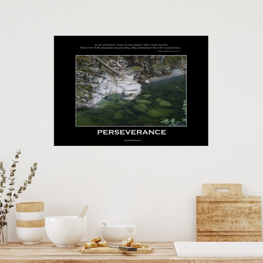 PERSEVERANCE Nature Poster (Küche)