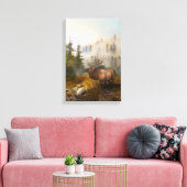 "Perseverance The Elk" 12"x18" [brighter/smaller] Leinwanddruck (Insitu (Wohnzimmer))