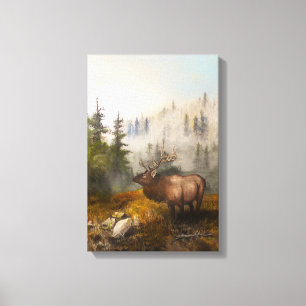 "Perseverance The Elk" 12"x18" [heller/kleiner] Leinwanddruck