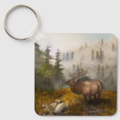 "Perseverance The Elk" Cabin Schlüsselanhänger (Vorderseite)