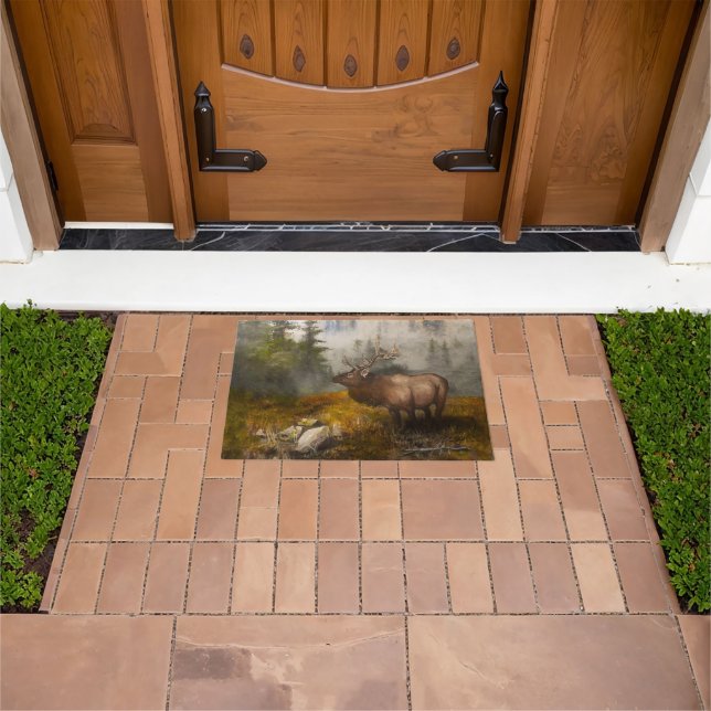 "Perseverance The Elk" Multi-sizes by Jason Street Fußmatte (Außenbereich)
