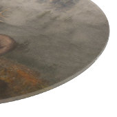 "Perseverance The Elk" Runde Schneidebrett (Ecke)