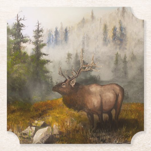 "Perseverance The Elk" Untersetzer (Vorderseite)