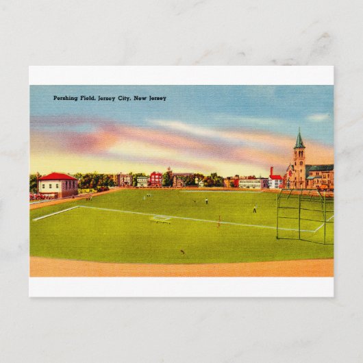 Pershing Field, Jersey City, New Jersey Postkarte (Vorderseite)