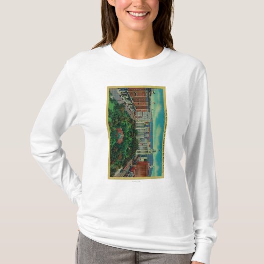 Pershing Quadrat, das Los Angeles zeigt T-Shirt (Vorderseite)