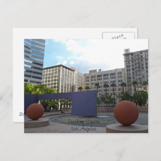 Pershing Square - Los Angeles Postkarte (Vorne/Hinten)