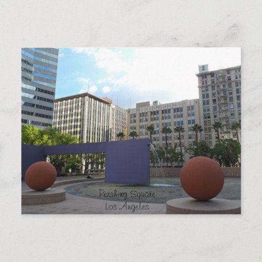 Pershing Square - Los Angeles Postkarte (Vorderseite)