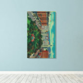 Pershing Square zeigt Los Angeles Leinwanddruck (Insitu (Holzboden))