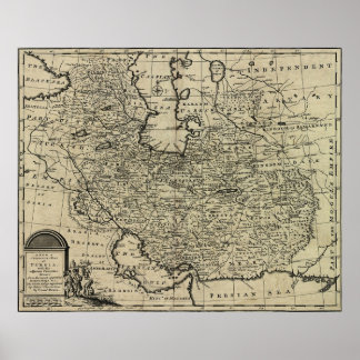 Persia Alte Karte (1747) Poster