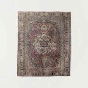 Persia Doroksh Dusty Dull Blue Grey Wandteppich