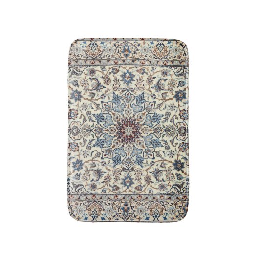 Persia Dusty Blue Gray Akzent  Badematte (Vorderseite Vertikal)