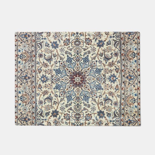 Persia Dusty Blue Gray Akzent Fußmatte (Vorderseite)