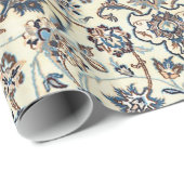 Persia Dusty Blue Gray Akzent  Geschenkpapier (Rolleneckpunkt)