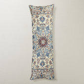 Persia Dusty Blue Gray Akzent Seitenschläferkissen (Rückseite (Vertikal))