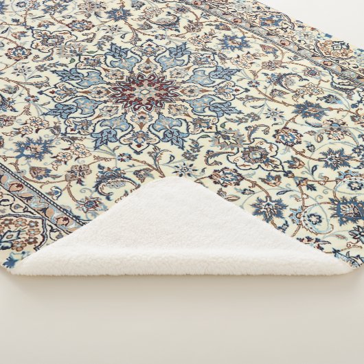 Persia Dusty Blue Gray Akzent  Sherpadecke (3/4)