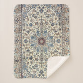 Persia Dusty Blue Gray Akzent  Sherpadecke (Vorderseite)