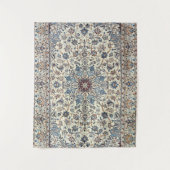 Persia Dusty Blue Gray Akzent  Wandteppich (Vorderseite)